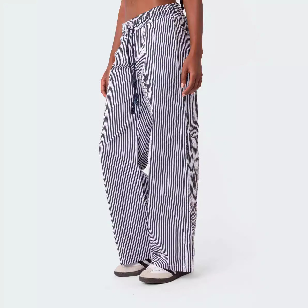 Striped Drawstring Pants
