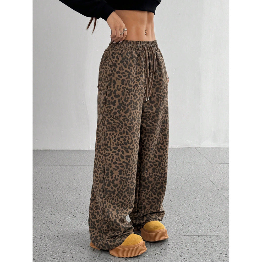 Printed Wide-Leg Pants