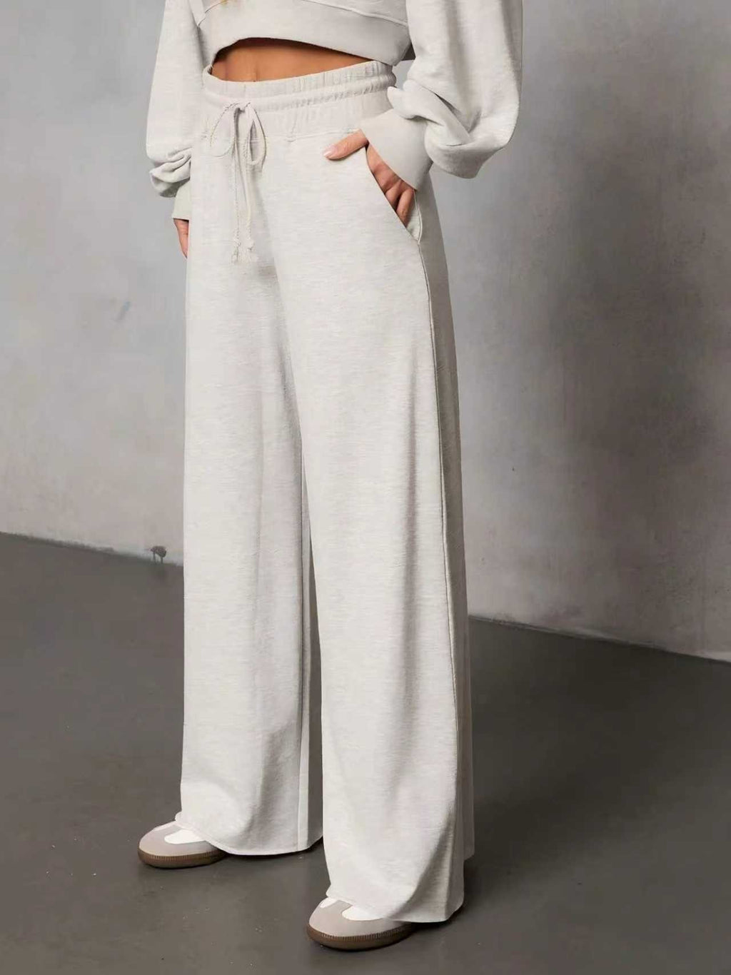 Tie-Waist Wide-Leg Pants