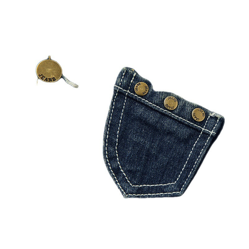 Button-Front Denim Waistcoat