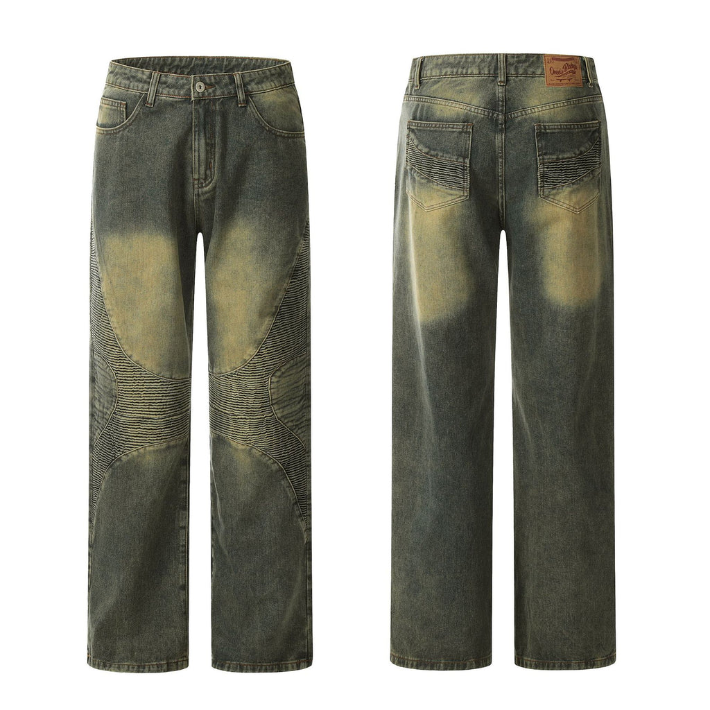Tinted Straight-Leg Jeans