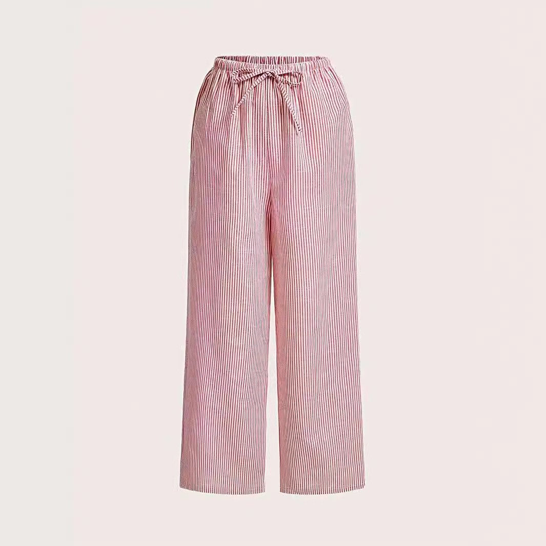 Pinstripe Pull-On Pants