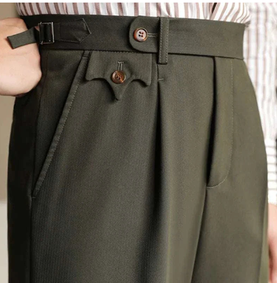 Tailored Straight-Leg Trousers