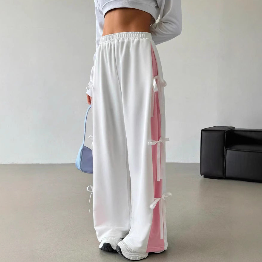 Contrast-Panel Track Pants