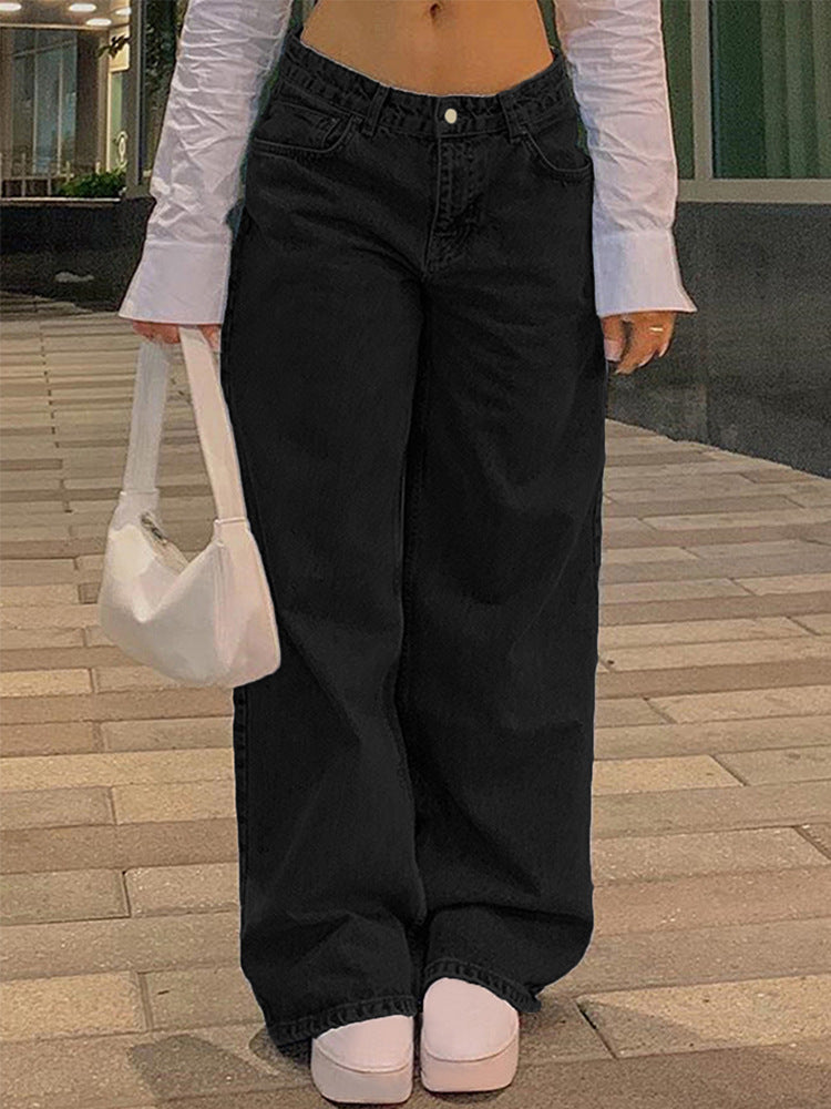 Low-Rise Straight-Leg Jeans
