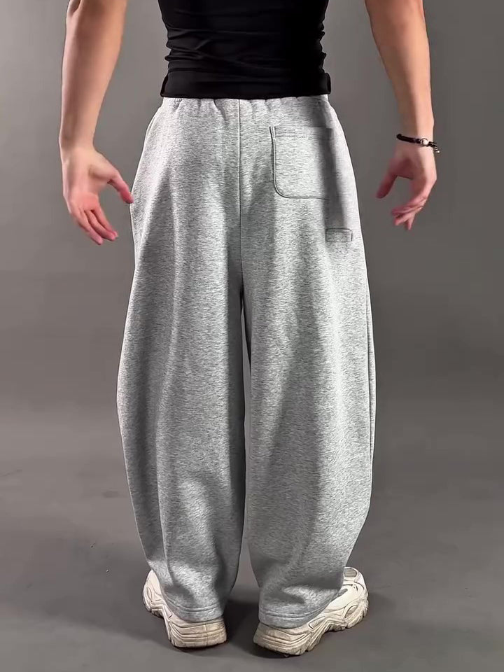 Sculpted Wide-Leg Sweatpants
