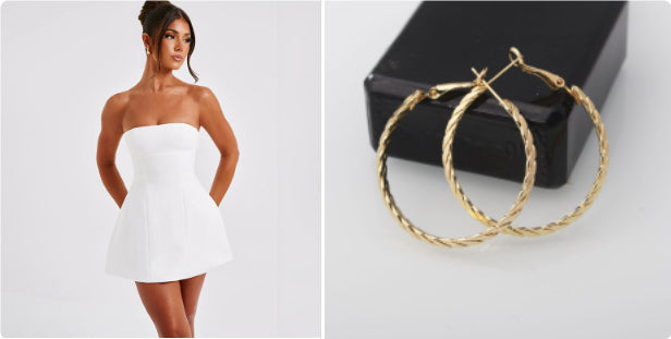 Backless Bandeau Mini Dress