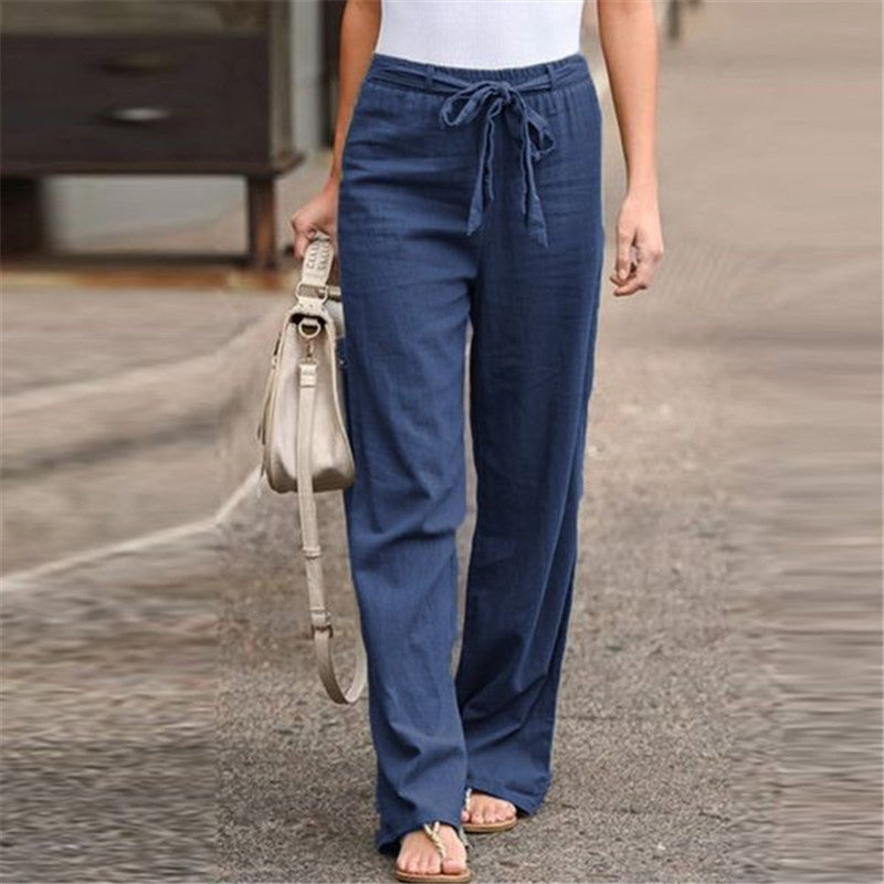 Drawstring Pull-On Trousers