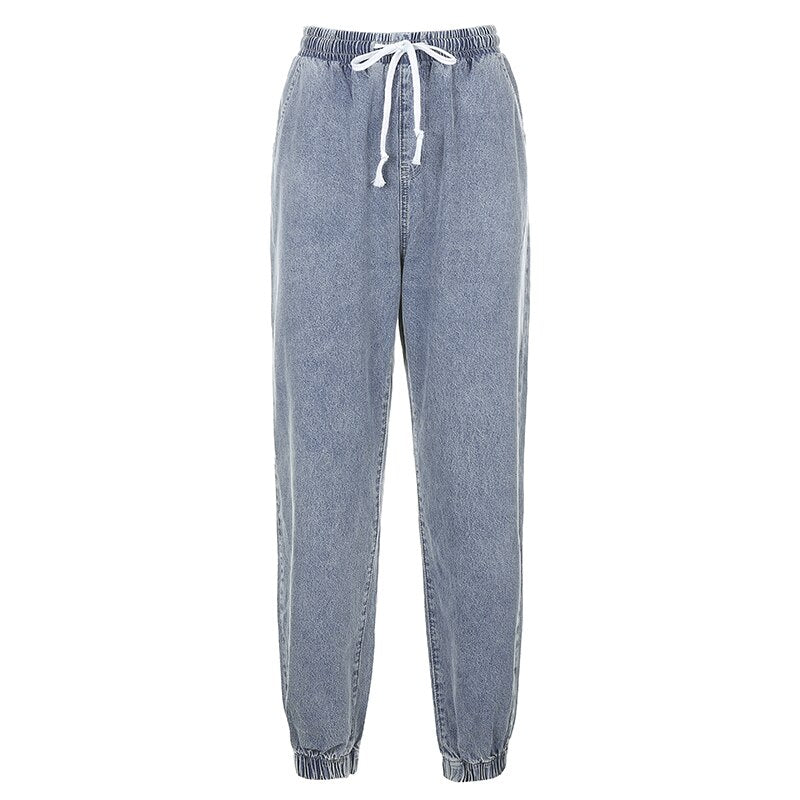 Drawstring-Waist Jeans