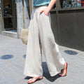 Relaxed Pull-On Wide-Leg Pants