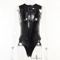 Spiderweb Mesh-Panel Bodysuit