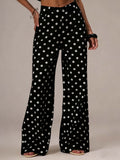 Polka Dot Mid-Rise Jeans