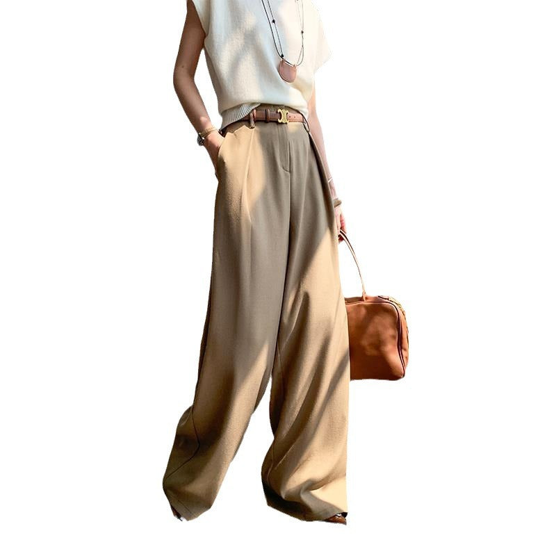 High-Waisted Flowing Trousers