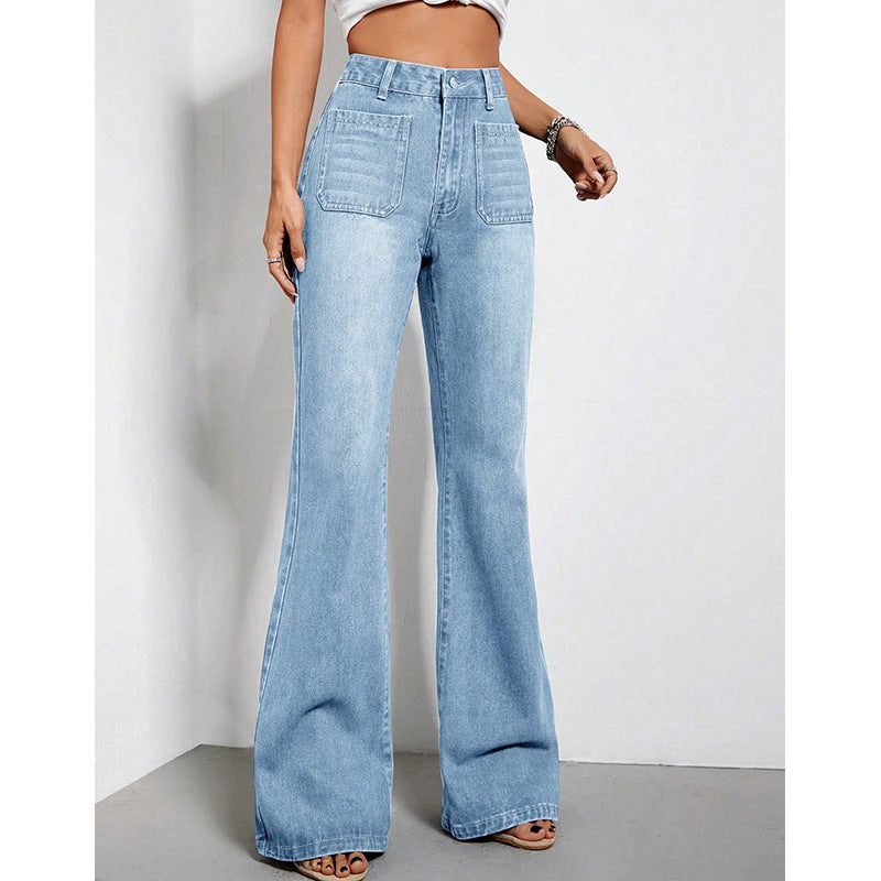 High-Waisted Wide-Leg Jeans