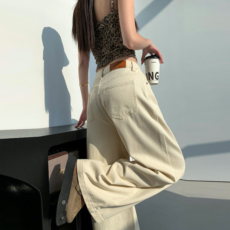 High-Waisted Straight-Leg Pants