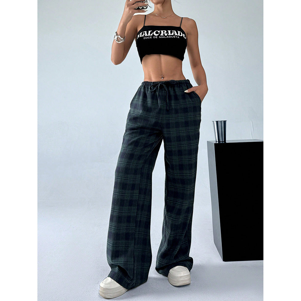 Printed Wide-Leg Pants