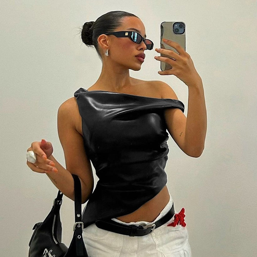 Asymmetric Sleeveless Top
