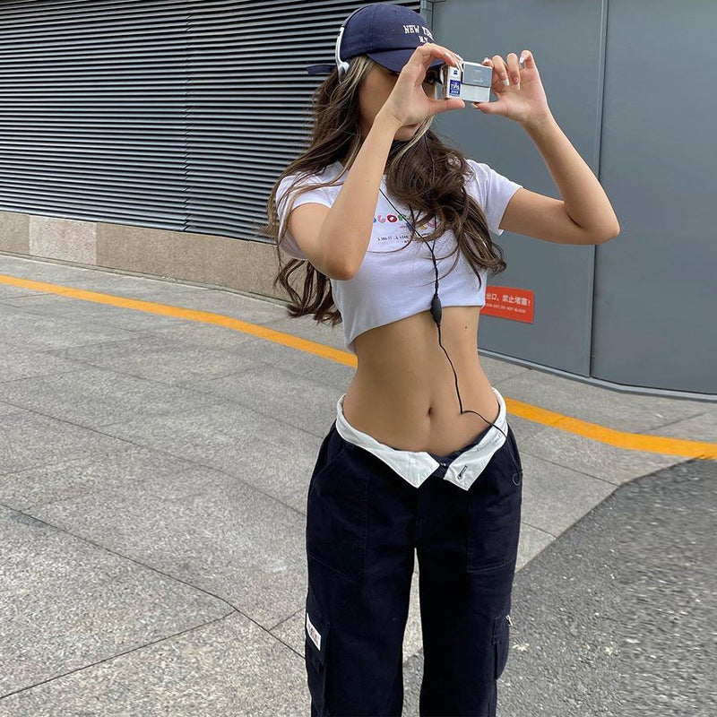 Wide-Leg Cargo Pants