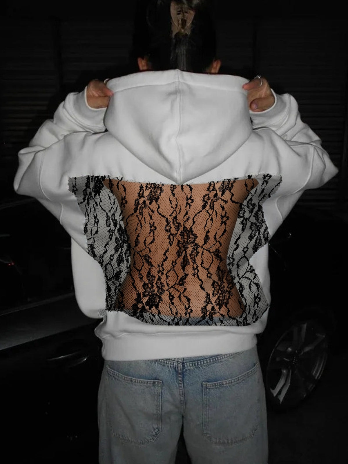 Relaxed Long-Sleeve Hoodie