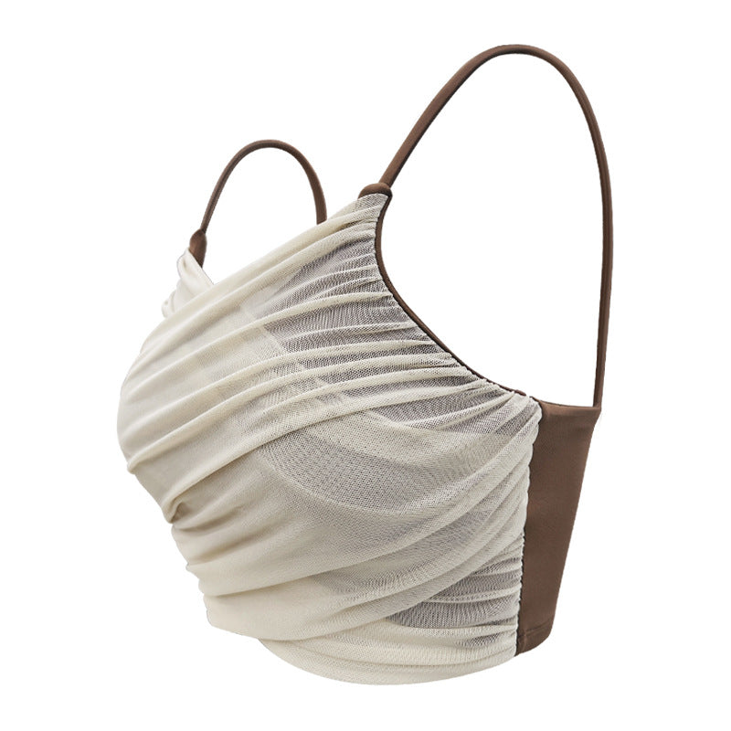 Ruched Strappy Sports Bra
