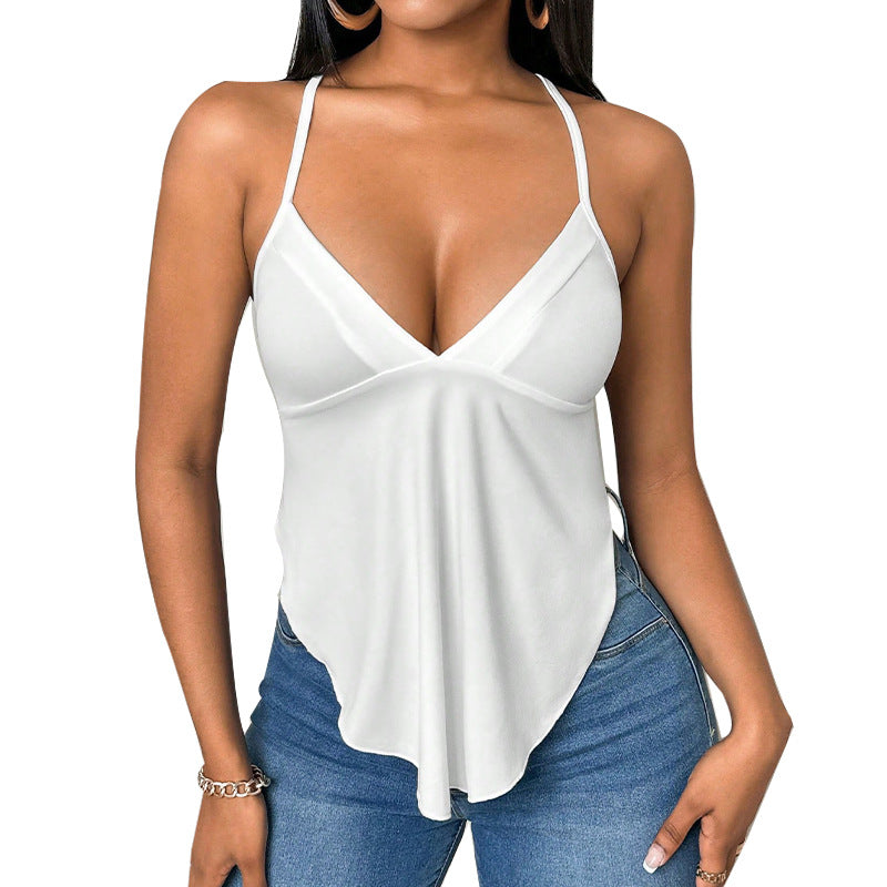 V-Neck Split-Hem Cami