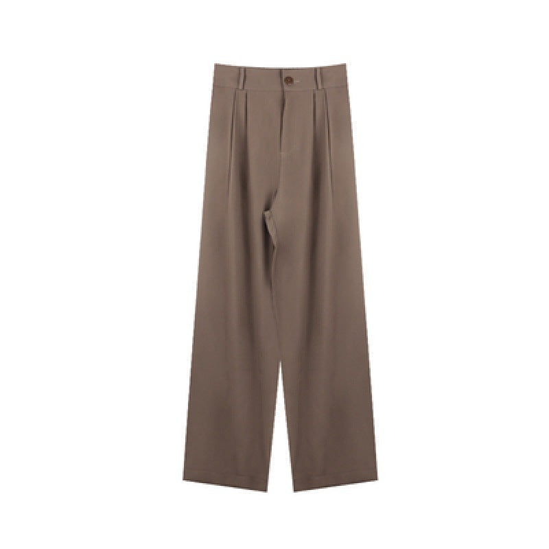 Pleated Wide-Leg Trousers