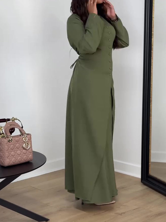 Long-Sleeve Top & Skirt Set