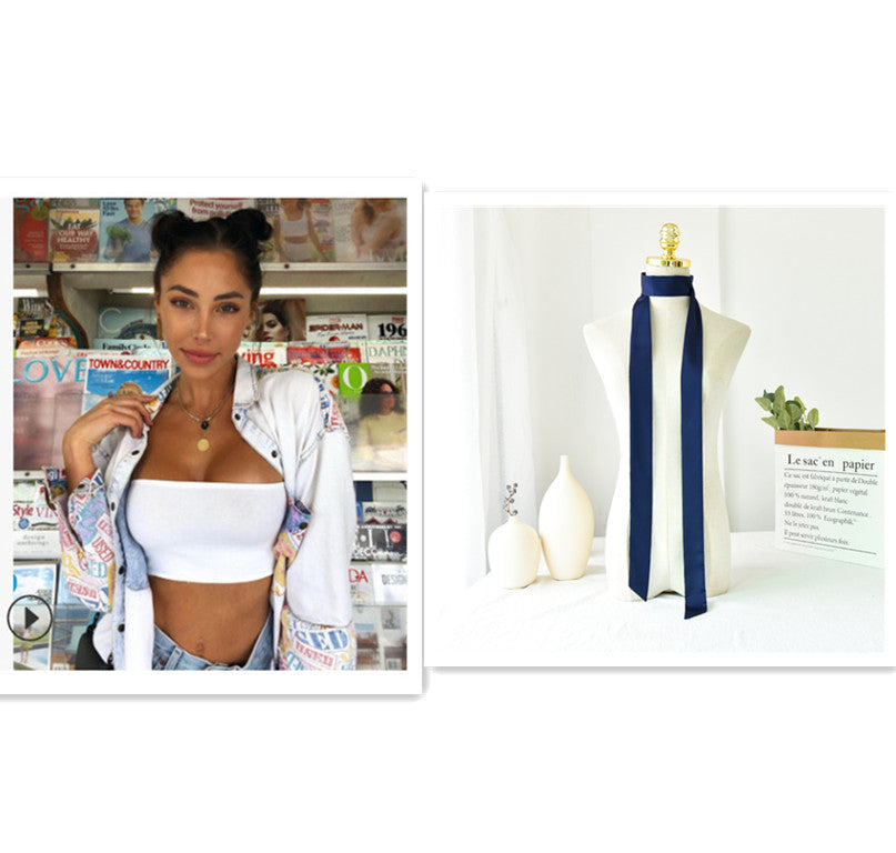 Strapless Crop Top — Top or Scarf Set