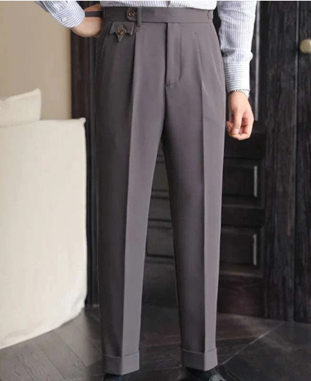 Tailored Straight-Leg Trousers