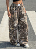 Printed Wide-Leg Pants