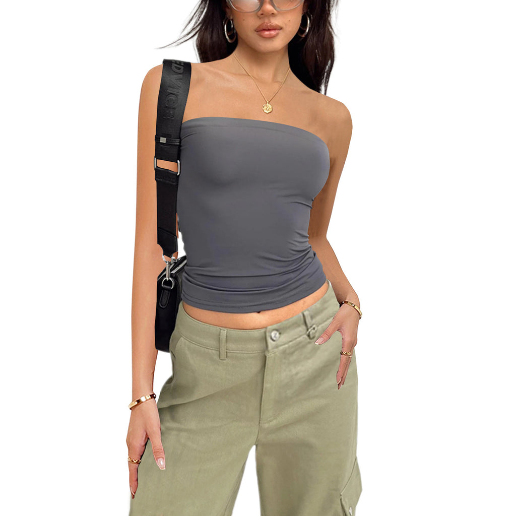 Strapless Crop Top