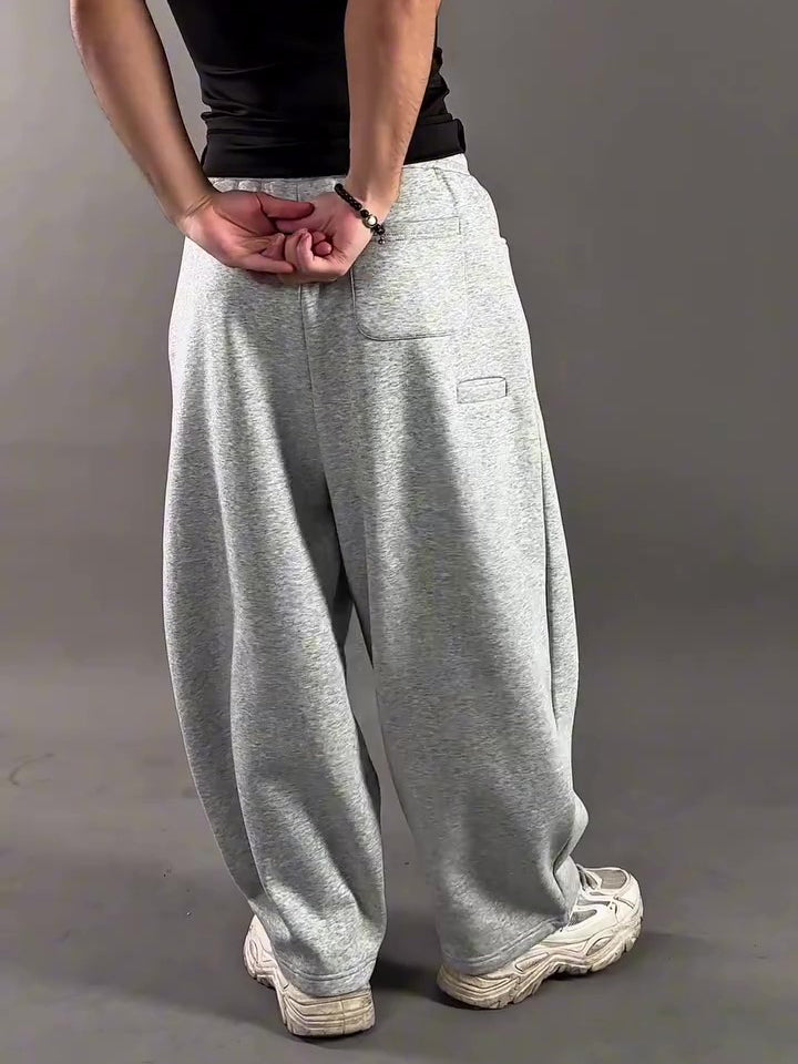 Sculpted Wide-Leg Sweatpants
