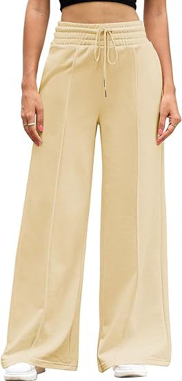Drawstring Wide-Leg Lounge Pants