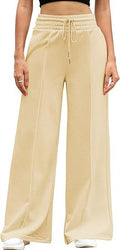 Drawstring Wide-Leg Lounge Pants