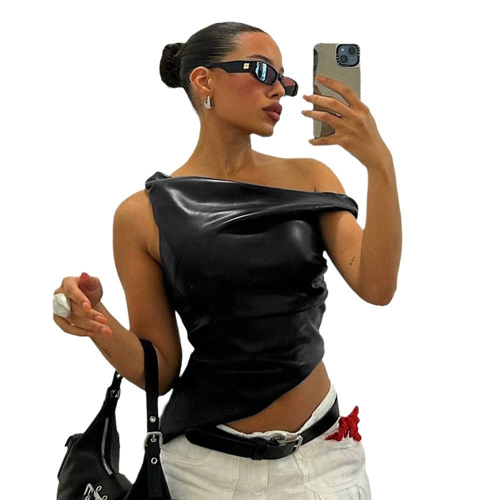 Asymmetric Sleeveless Top