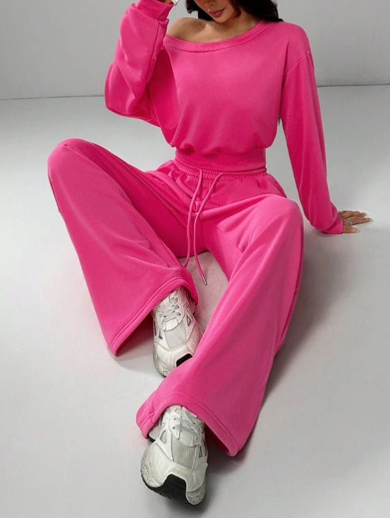 Off-Shoulder Top & Pants Set