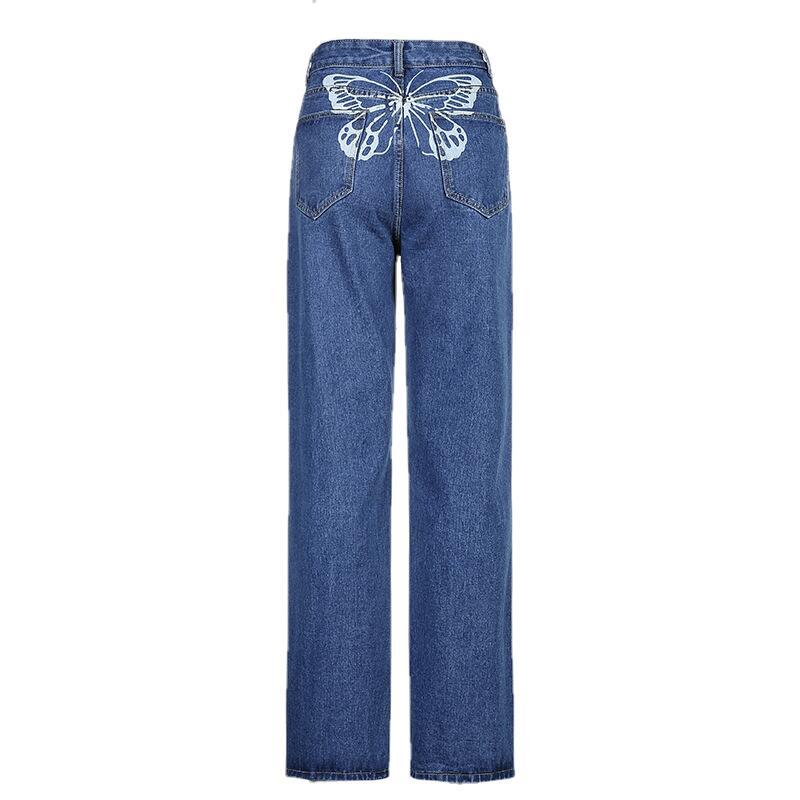 Gradient-Wash Graphic Jeans