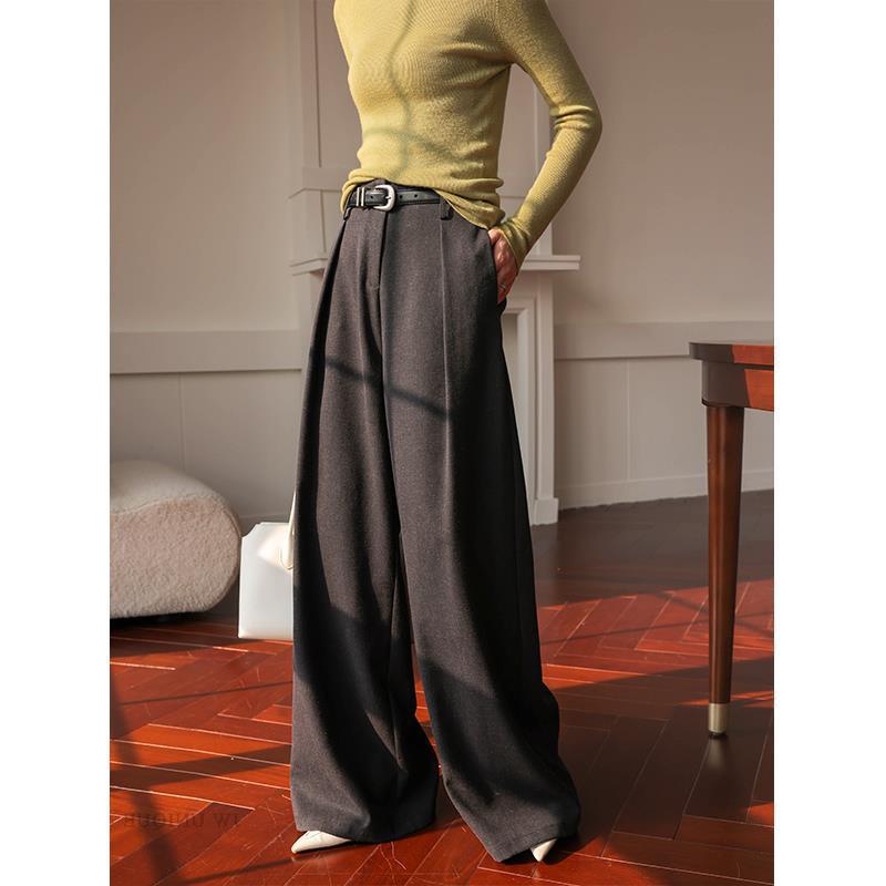 High-Waisted Flowing Trousers