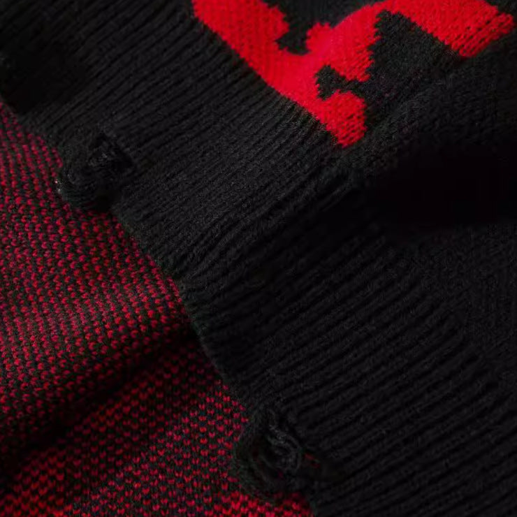 Graffiti Heart Knit Sweater