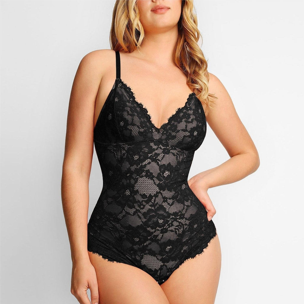 Lace V-Neck Bodysuit