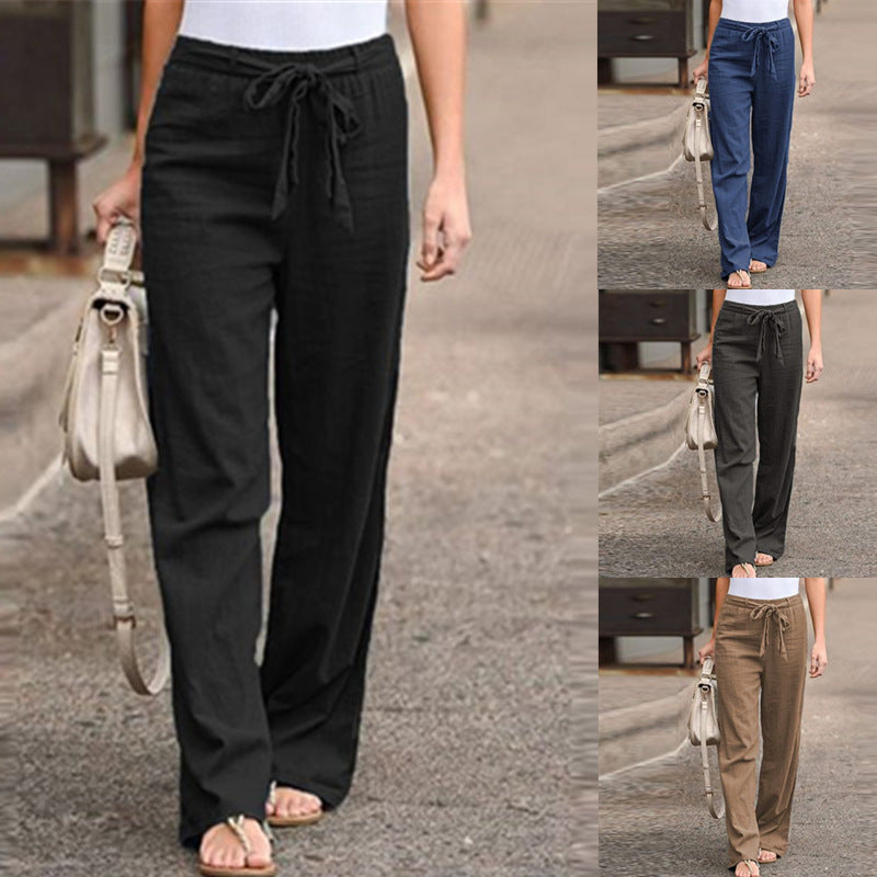 Drawstring Pull-On Trousers