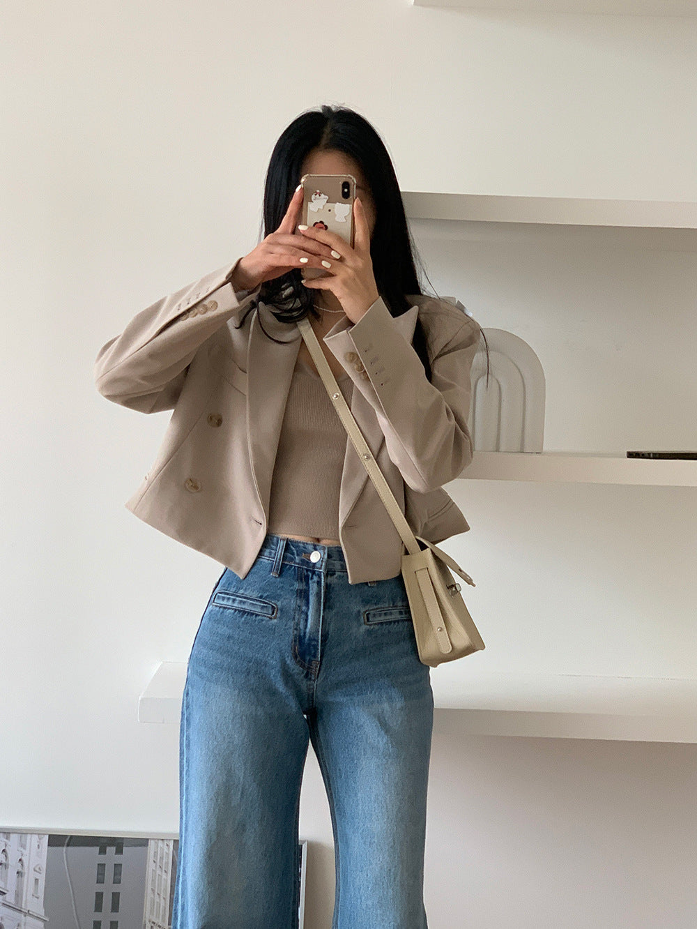 High-Waisted Wide-Leg Jeans