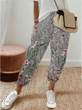 Printed Cropped Harem Pants