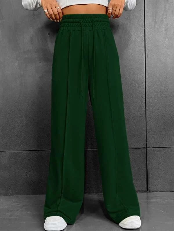 Drawstring Wide-Leg Pants