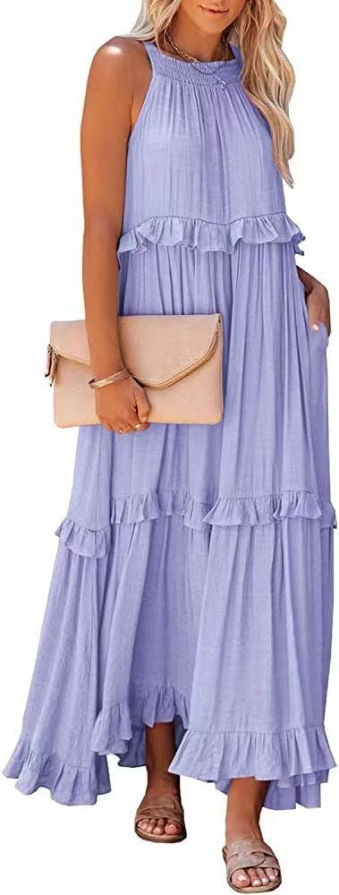 Tiered Sleeveless Maxi Dress
