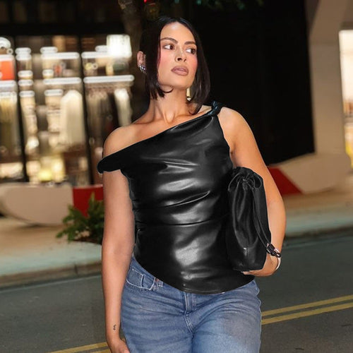 Asymmetric Sleeveless Top