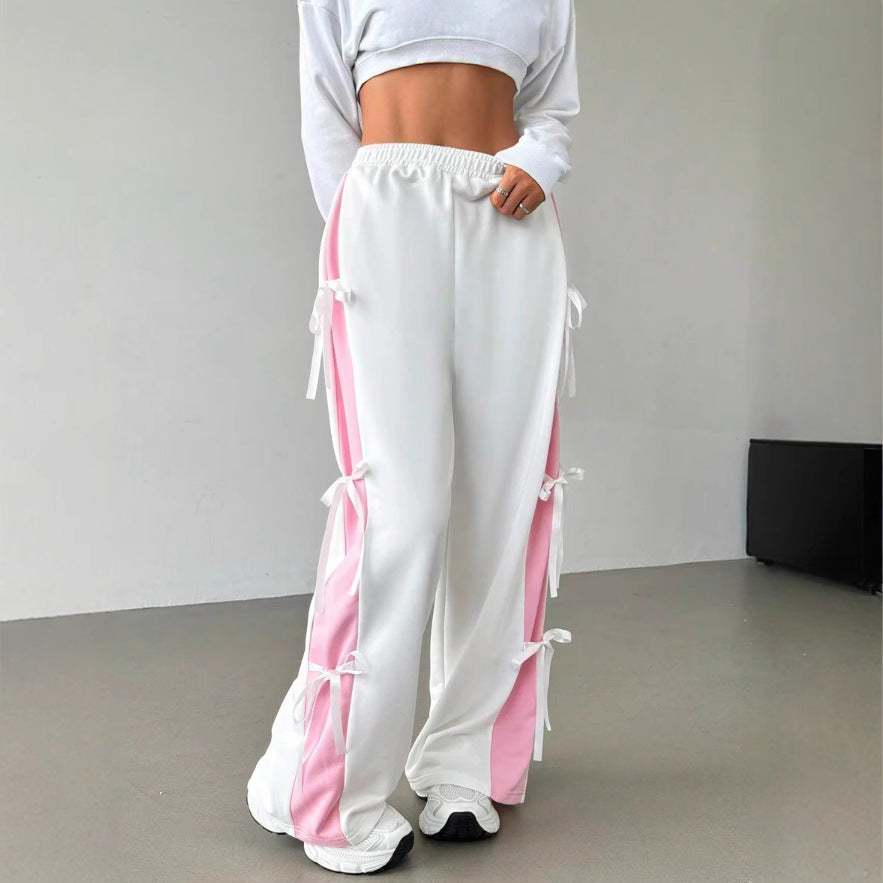 Contrast-Panel Track Pants