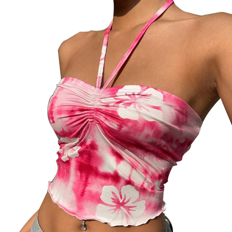 Hibiscus Halter Crop Top