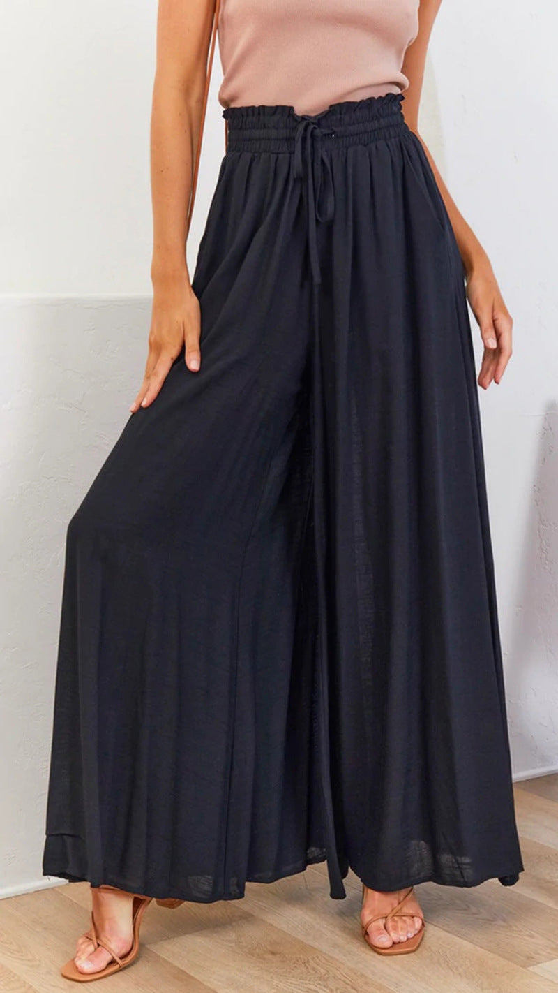 Relaxed Wide-Leg Trousers