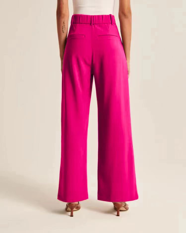 Pleated Wide-Leg Pants